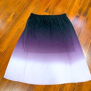 Purple Gradient Maxi Skirt